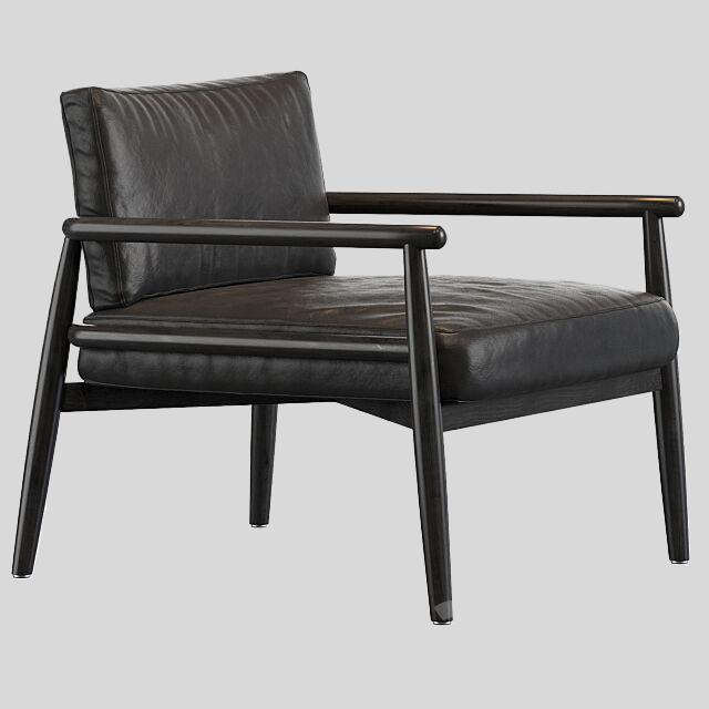 单人沙发3D模型下载-1