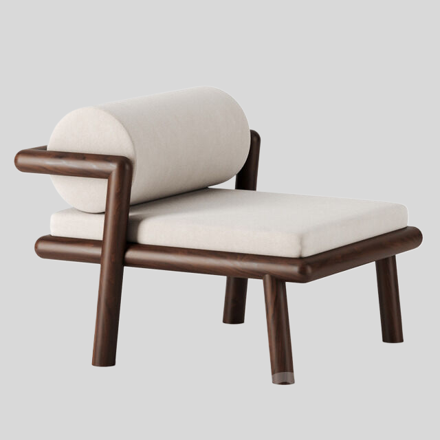 单人沙发3D模型下载-1