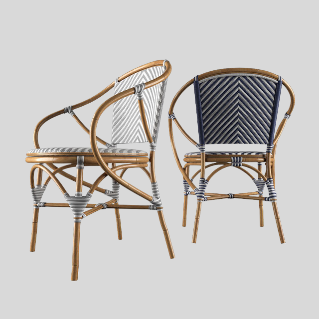 单人沙发3D模型下载-1