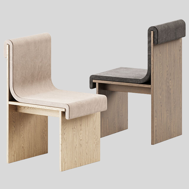 单人沙发3D模型下载-1