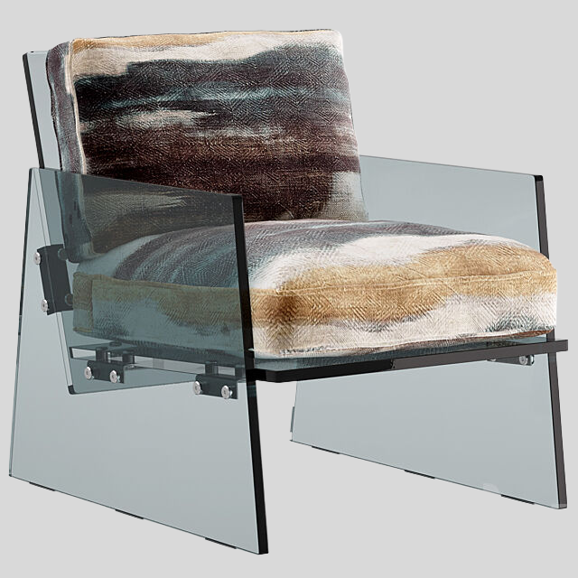 单人沙发3D模型下载-1