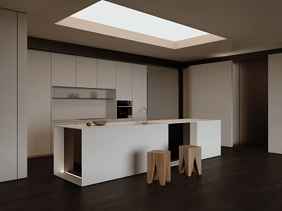 吧台_中岛台SU模型下载-1