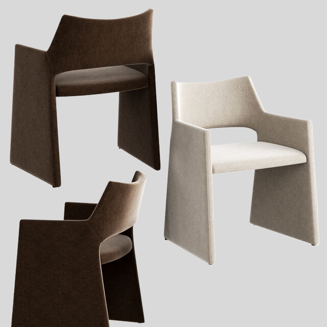 单人沙发3D模型下载-1