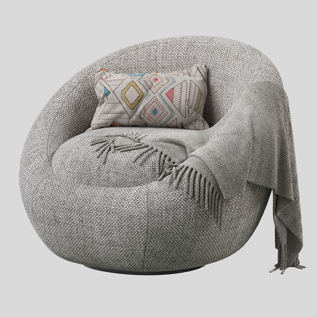 单人沙发3D模型下载-1