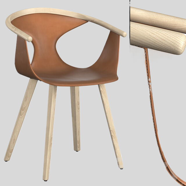 单人沙发3D模型下载-1