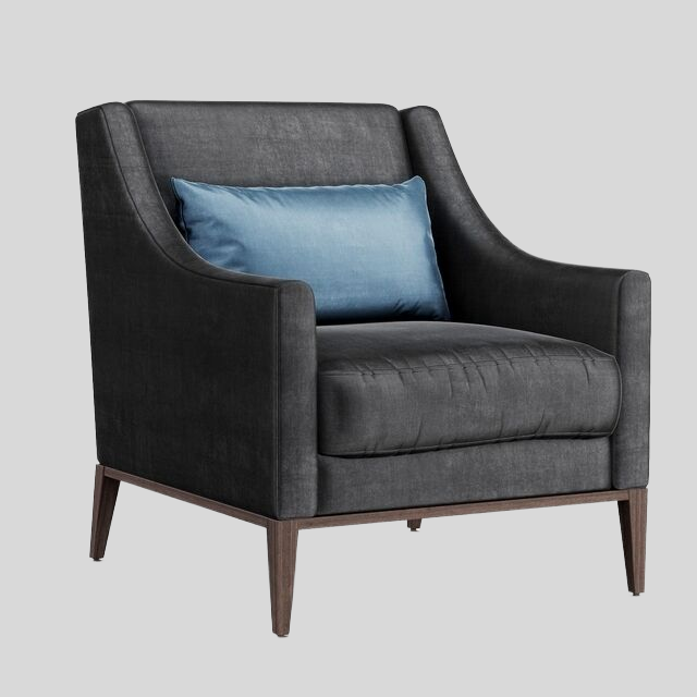 单人沙发3D模型下载-1