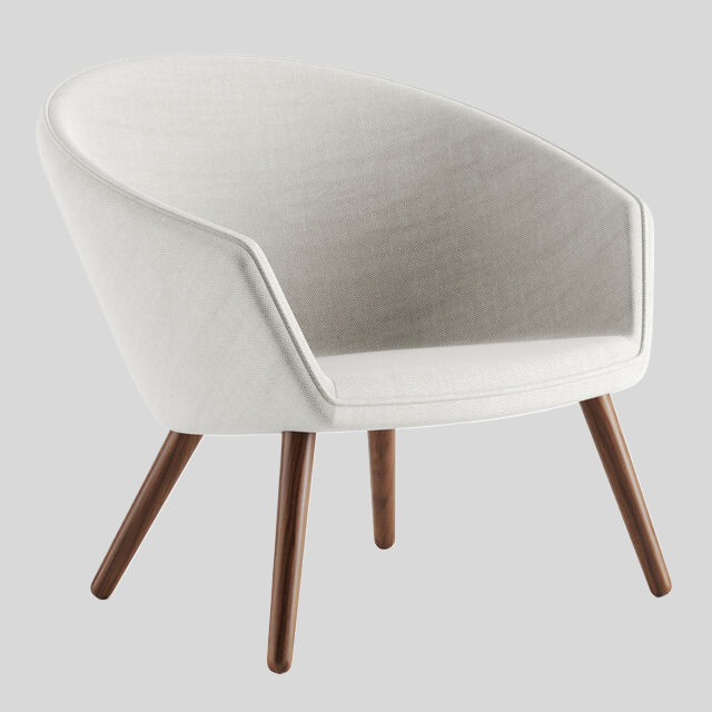 单人沙发3D模型下载-1