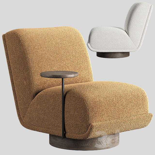 单人沙发3D模型下载-1