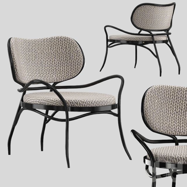 单人沙发3D模型下载-1