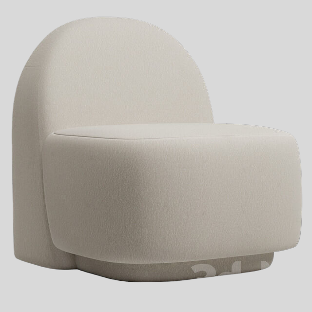 单人沙发3D模型下载-1