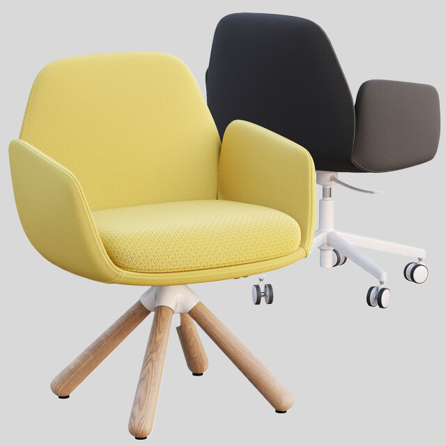 单人沙发3D模型下载-1