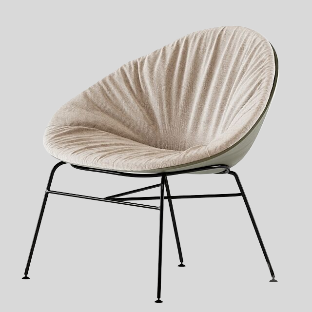 单人沙发3D模型下载-1