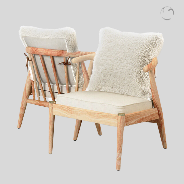 单人沙发3D模型下载-1