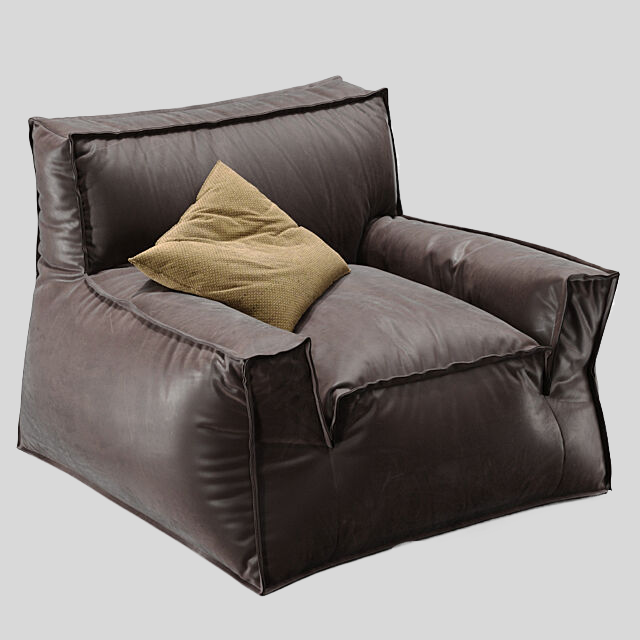 单人沙发3D模型下载-1