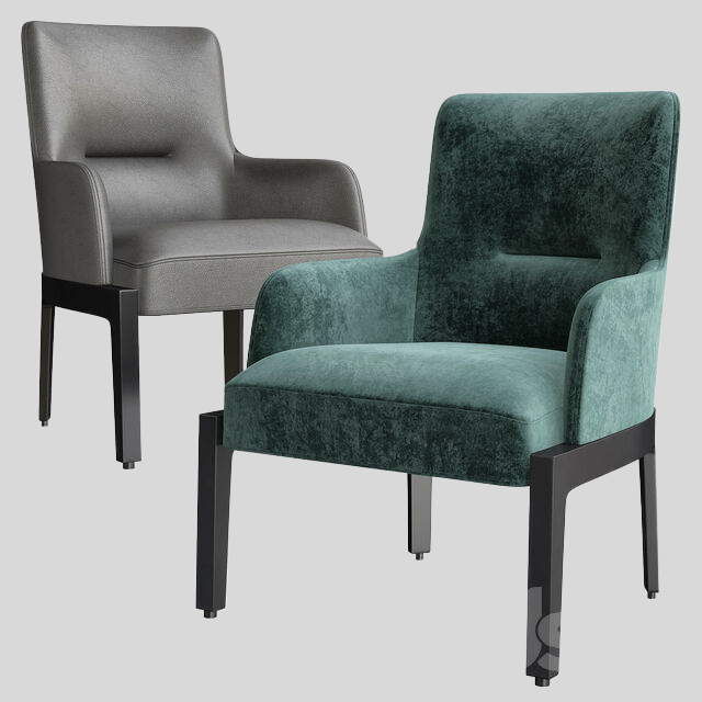 单人沙发3D模型下载-1