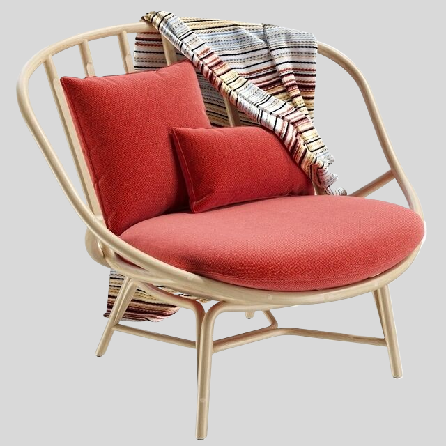 单人沙发3D模型下载-1