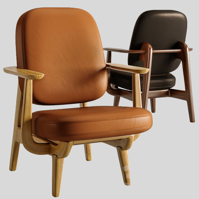 单人沙发3D模型下载-1