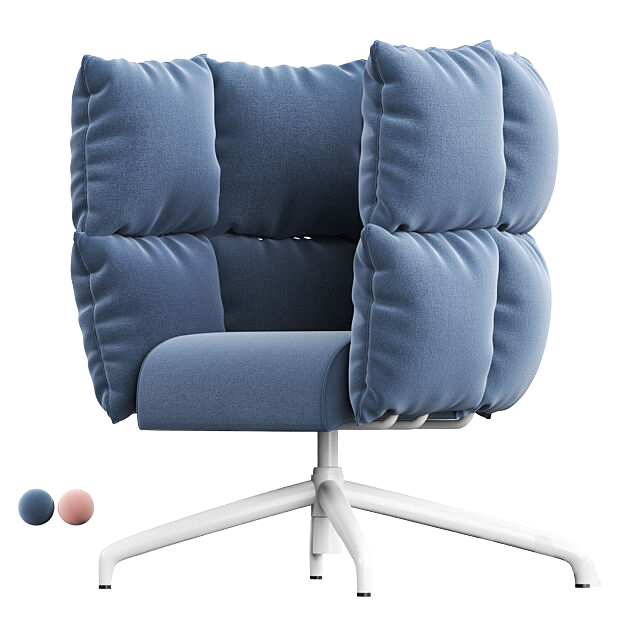 单人沙发3D模型下载-1