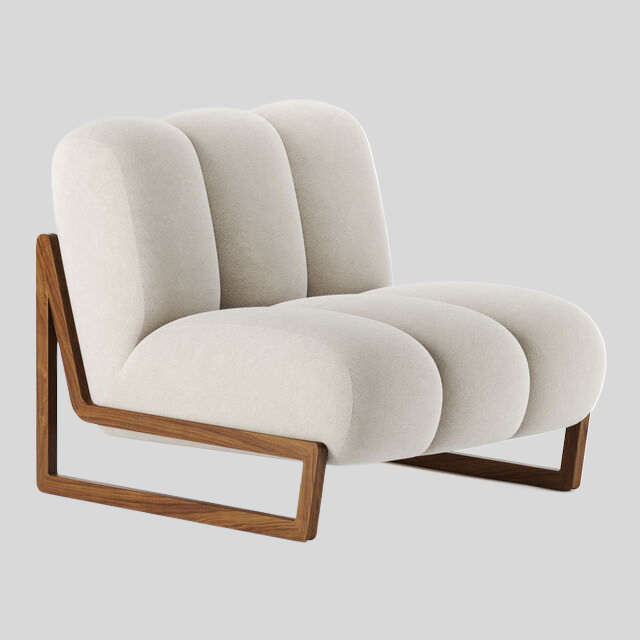 单人沙发3D模型下载-1