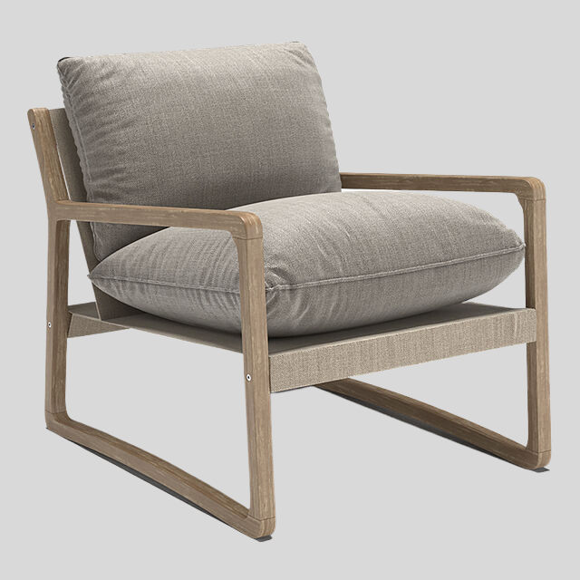 单人沙发3D模型下载-1