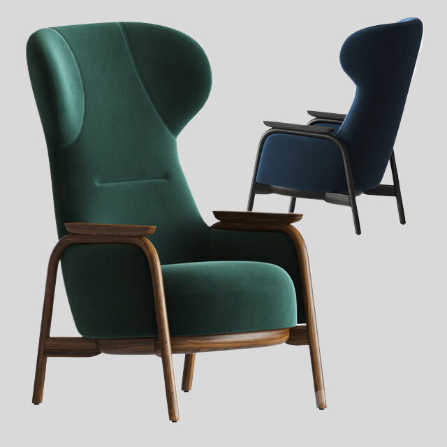 单人沙发3D模型下载-1