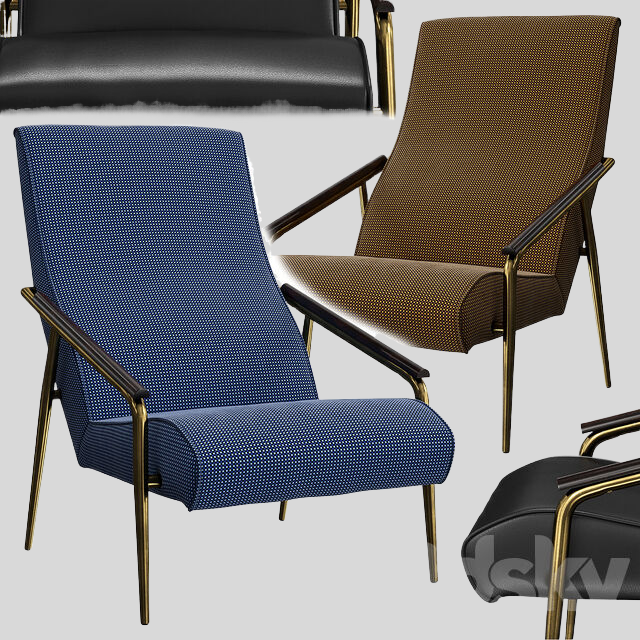 单人沙发3D模型下载-1