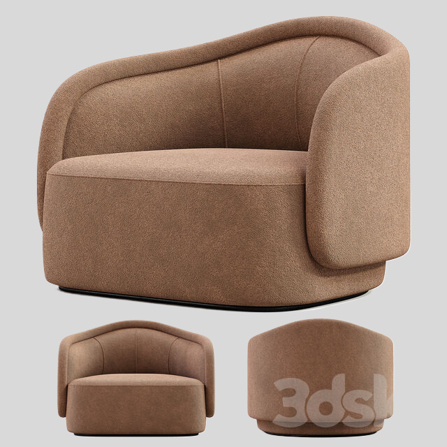 单人沙发3D模型下载-1
