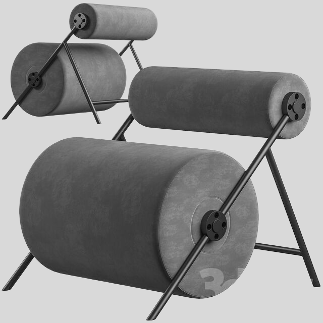 单人沙发3D模型下载-1