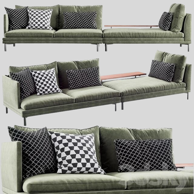 多人沙发3D模型下载-1