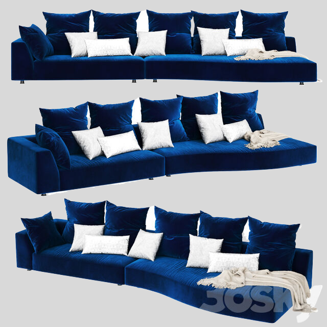 多人沙发3D模型下载-1