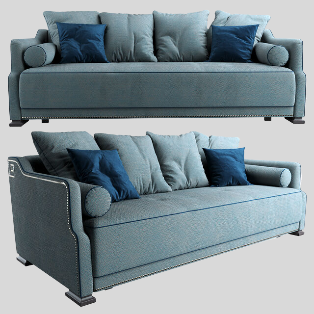 多人沙发3D模型下载-1