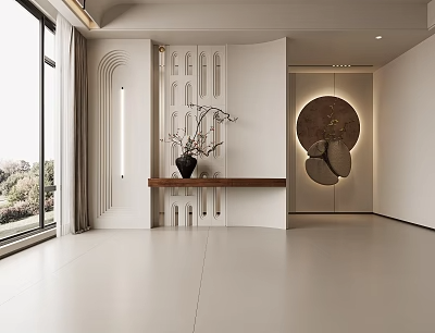 屏风隔断3d模型-1