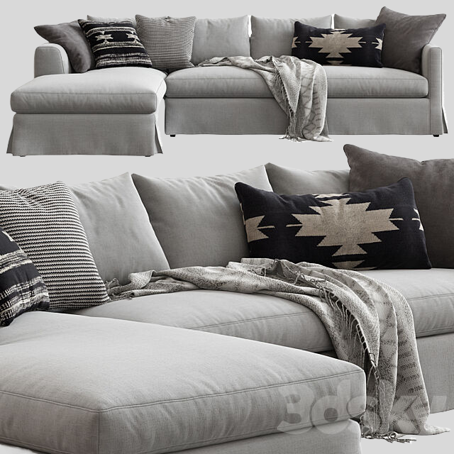 多人沙发3D模型下载-1