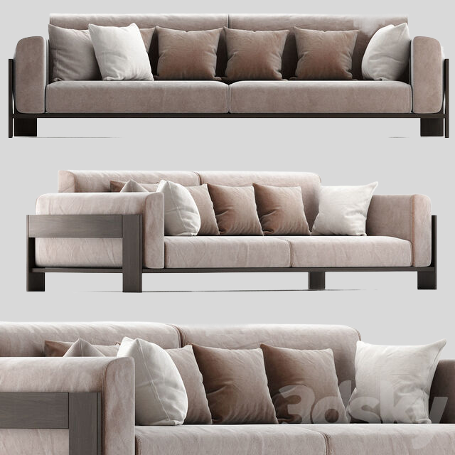 多人沙发3D模型下载-1