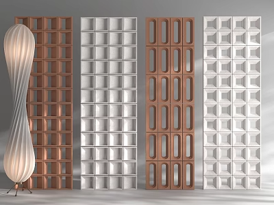 屏风隔断3d模型-1