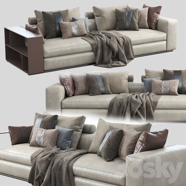 多人沙发3D模型下载-1