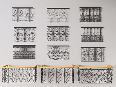 栏杆3D模型下载-1