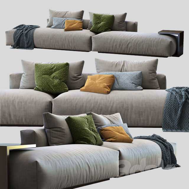 多人沙发3D模型下载-1