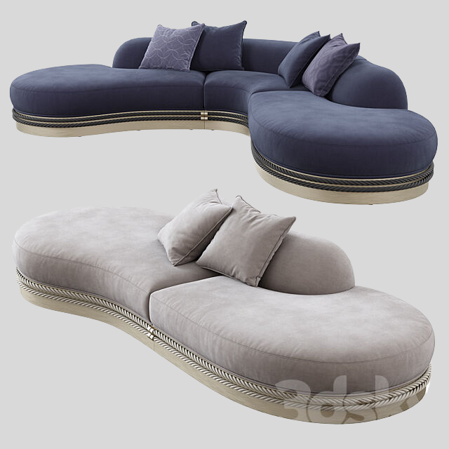 多人沙发3D模型下载-1