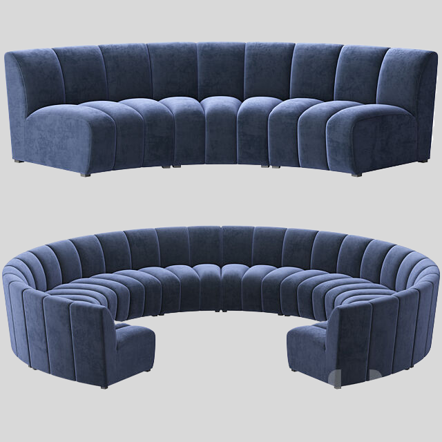 多人沙发3D模型下载-1