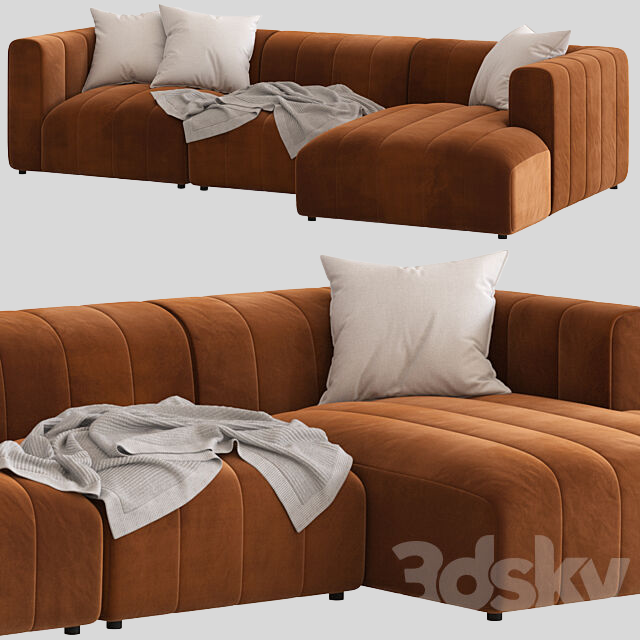 多人沙发3D模型下载-1
