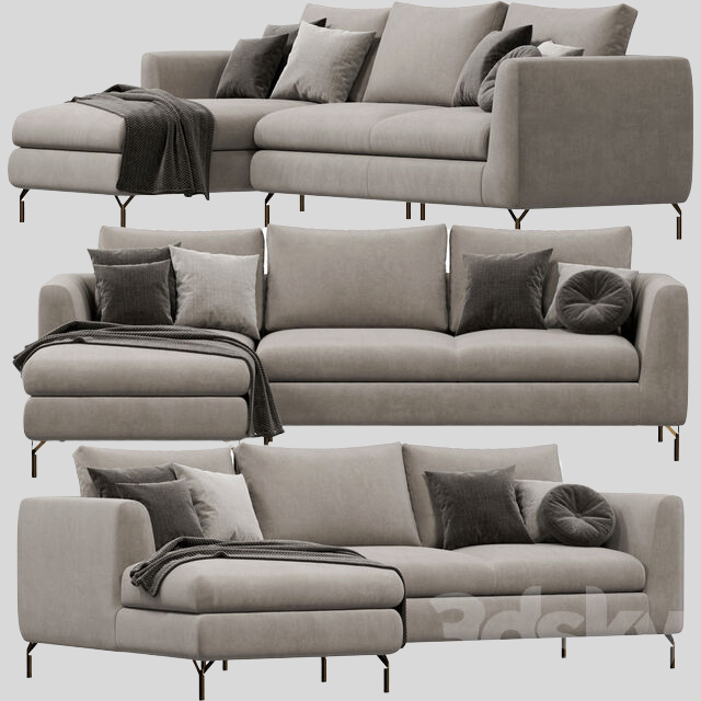 多人沙发3D模型下载-1