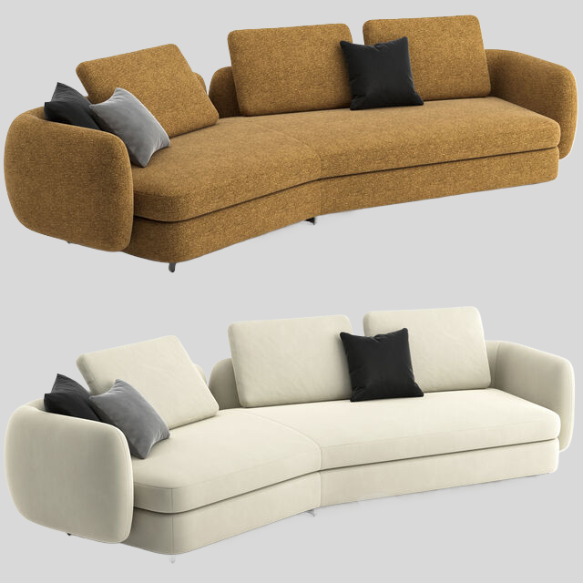 多人沙发3D模型下载-1