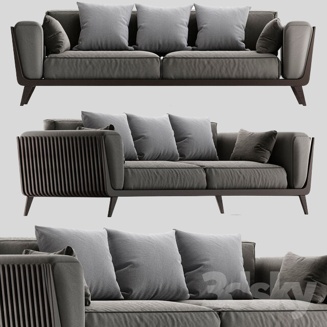 多人沙发3D模型下载-1