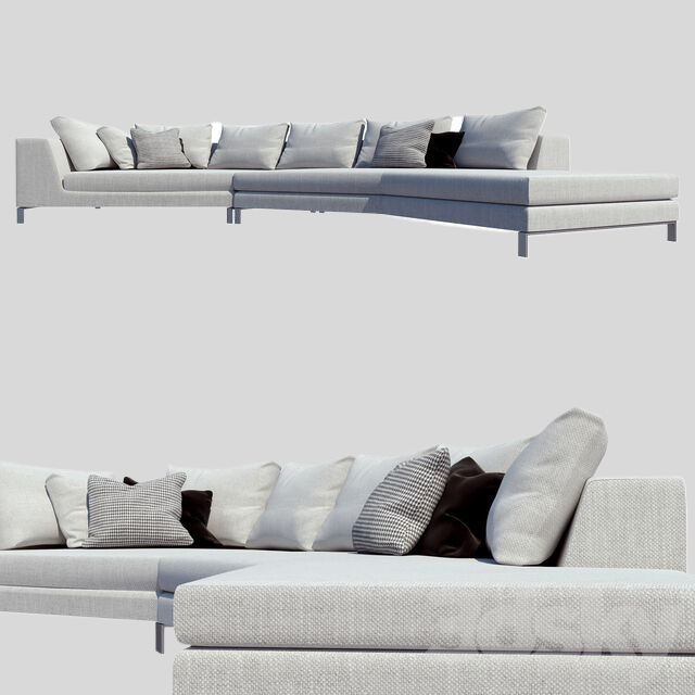 多人沙发3D模型下载-1