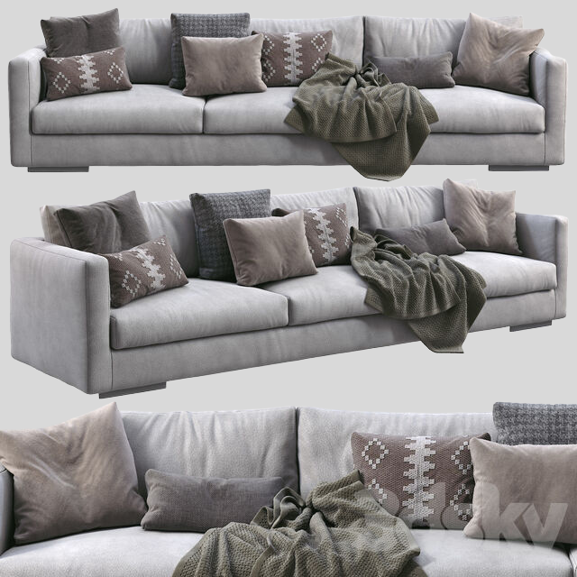 多人沙发3D模型下载-1