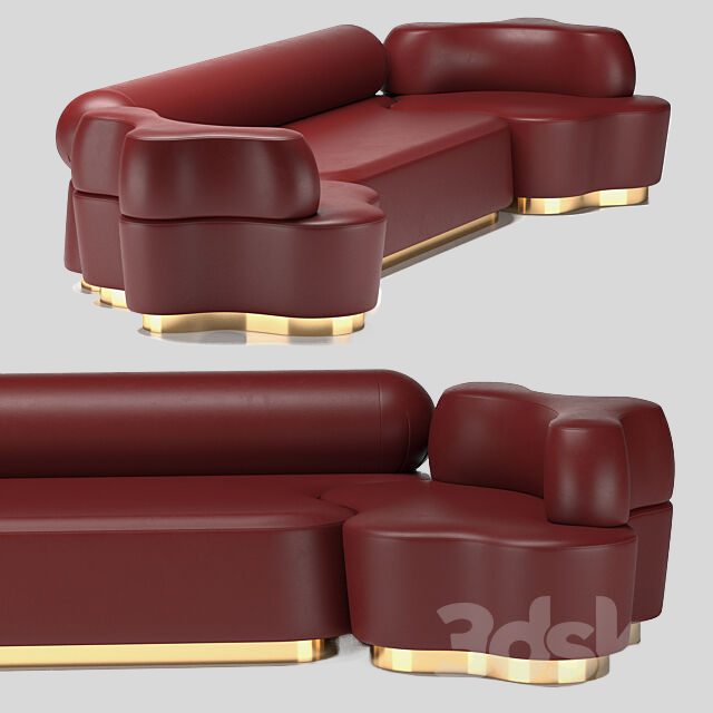 多人沙发3D模型下载-1