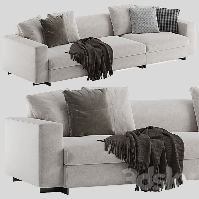 多人沙发3D模型下载-1