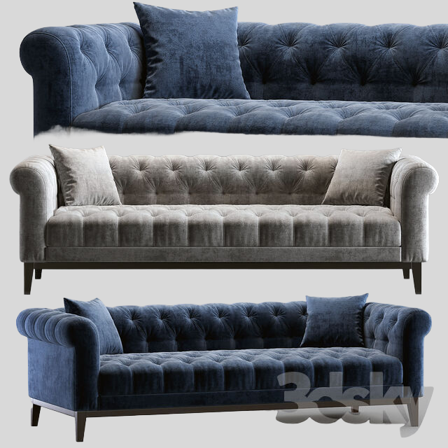 多人沙发3D模型下载-1