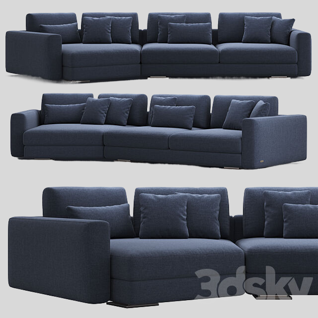 多人沙发3D模型下载-1